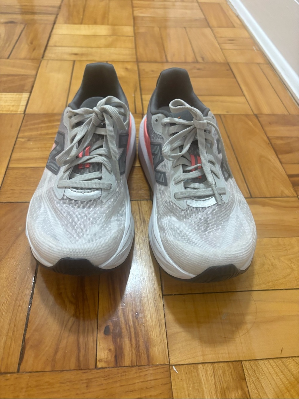 New Balance Women's White & Coral Athletic Running Shoes - Picture 2 of 7